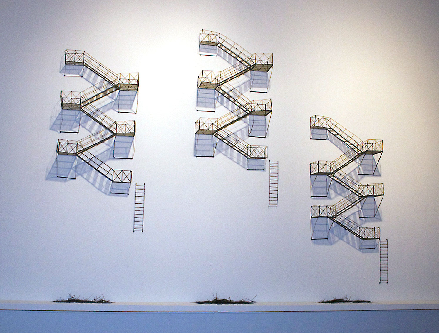 Paper Fire Escapes paper sculpture