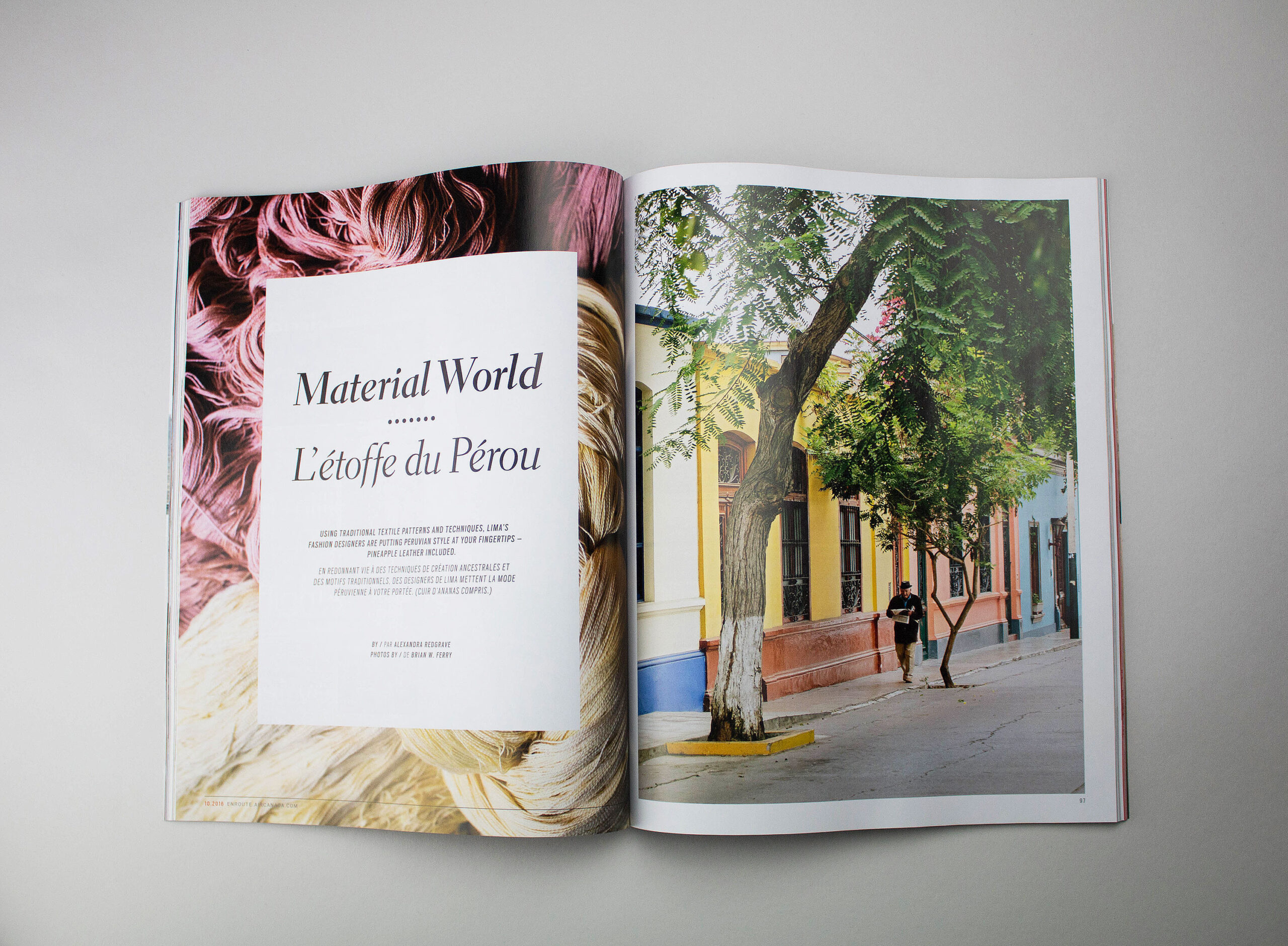 Air Canada enRoute-Material World-Design by Jen Spinner