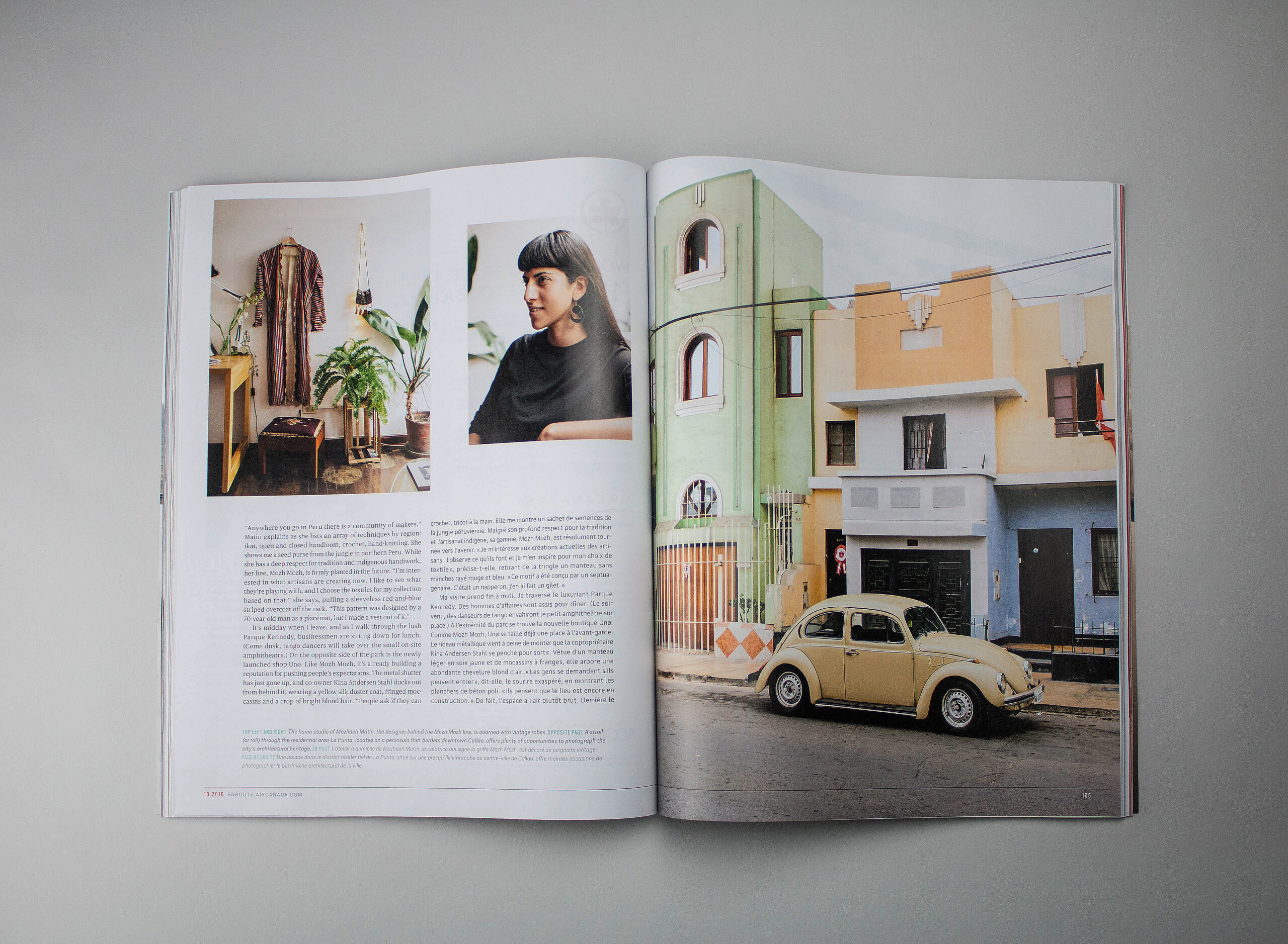 Air Canada enRoute-Material World-Design by Jen Spinner