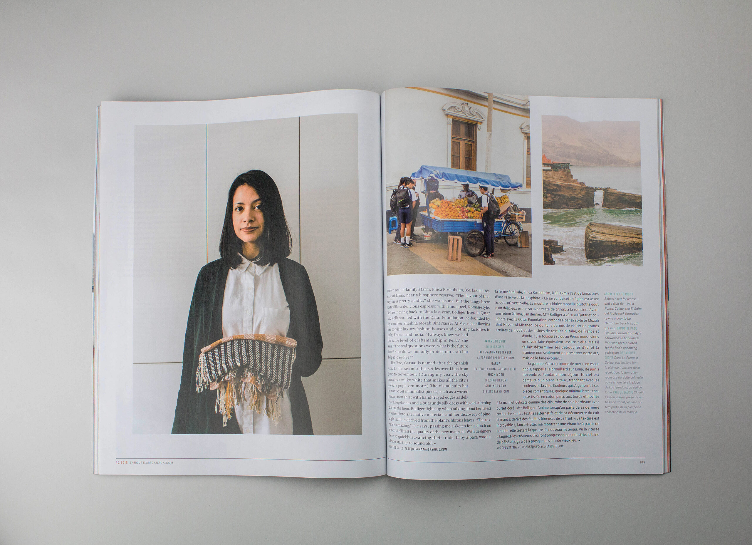 Air Canada enRoute-Material World-Design by Jen Spinner