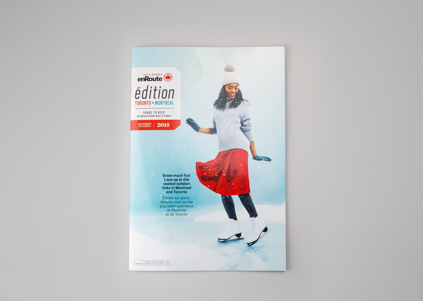 Cover of enRoute edition art directed by Jen Spinner