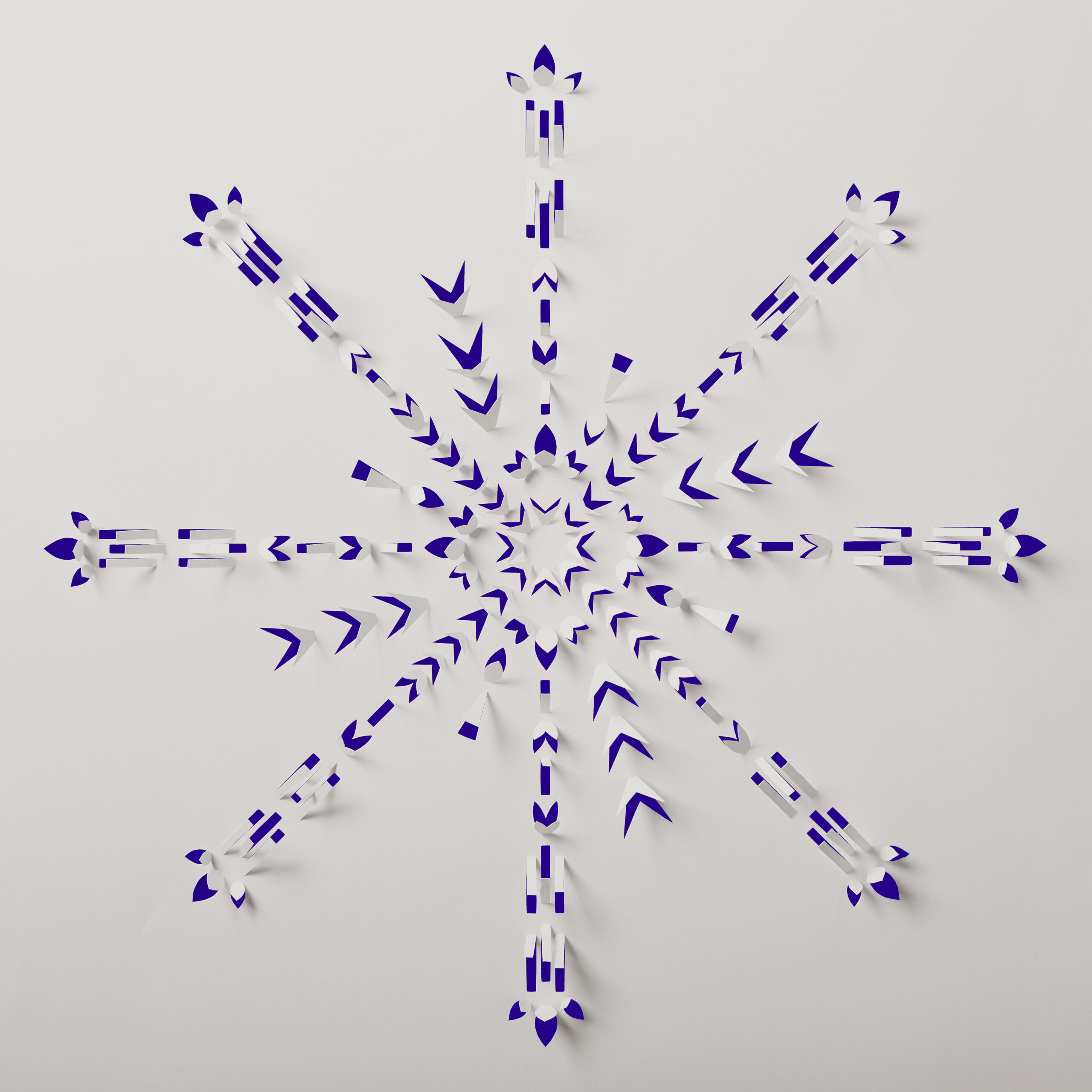 LCBO Snowflakes Paper Sculpture by Jen Spinner