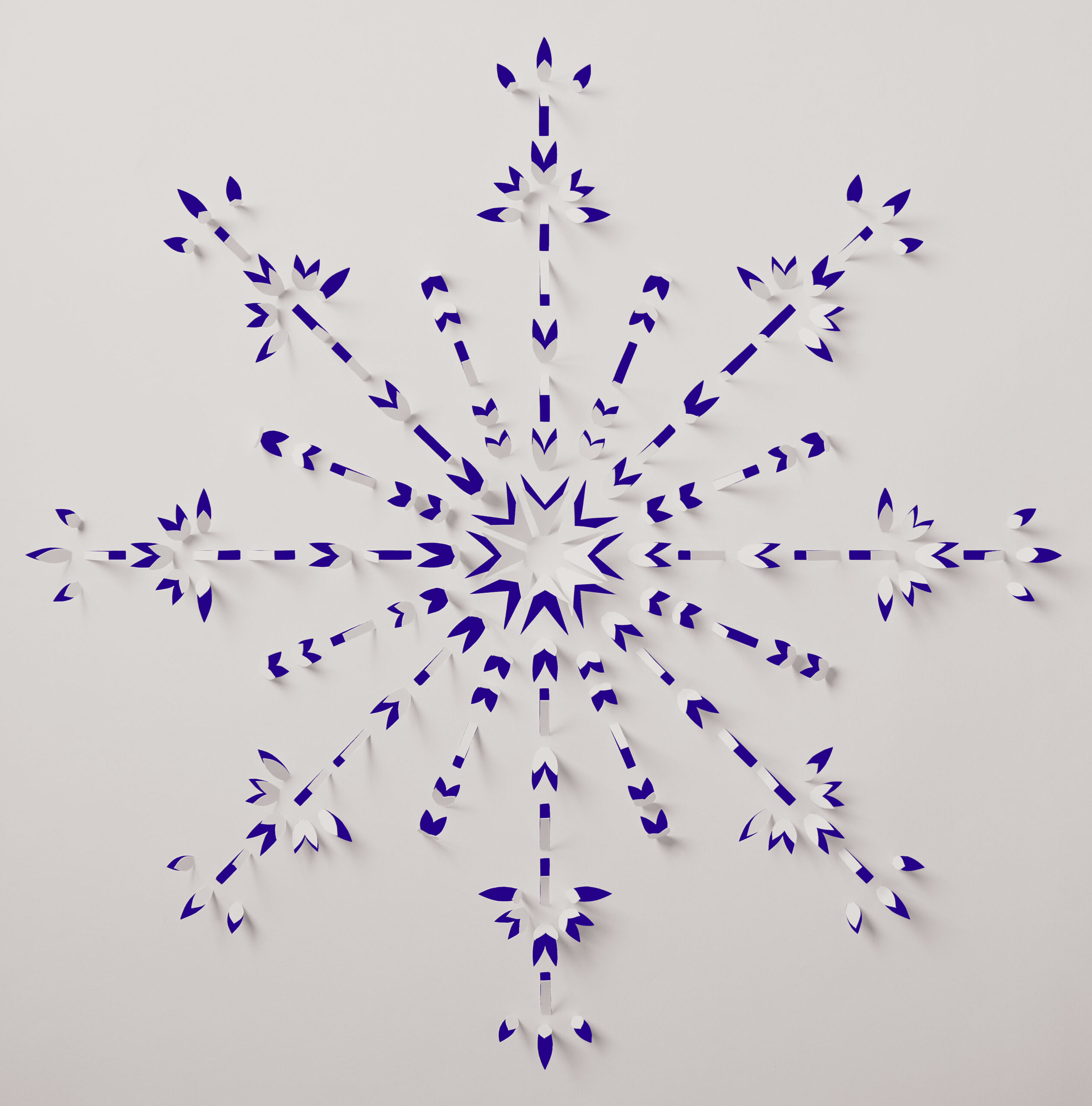 LCBO Snowflakes Paper Sculpture by Jen Spinner