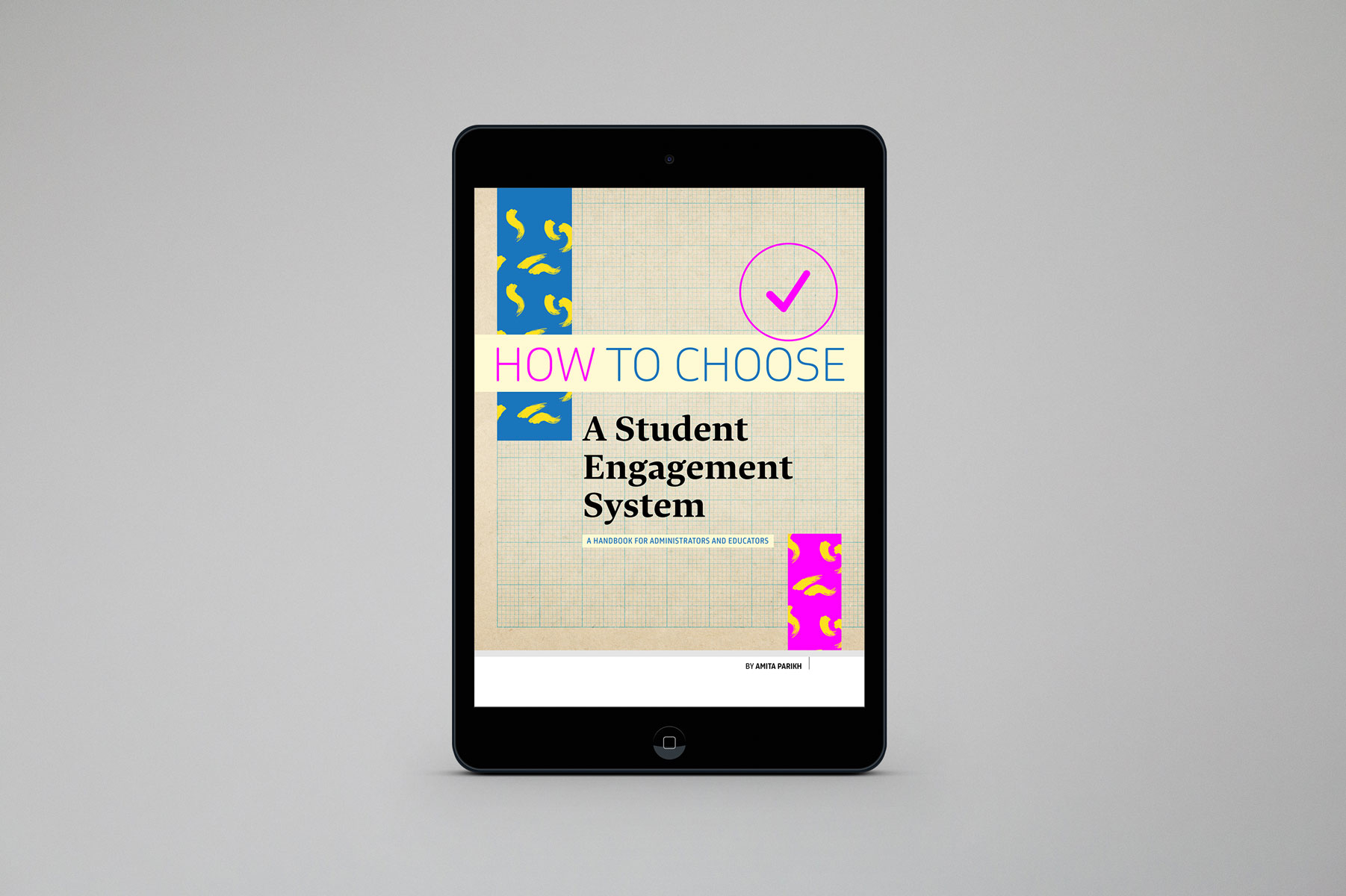 Top Hat SES Student Engagement iPad Image horizontal image on grey background