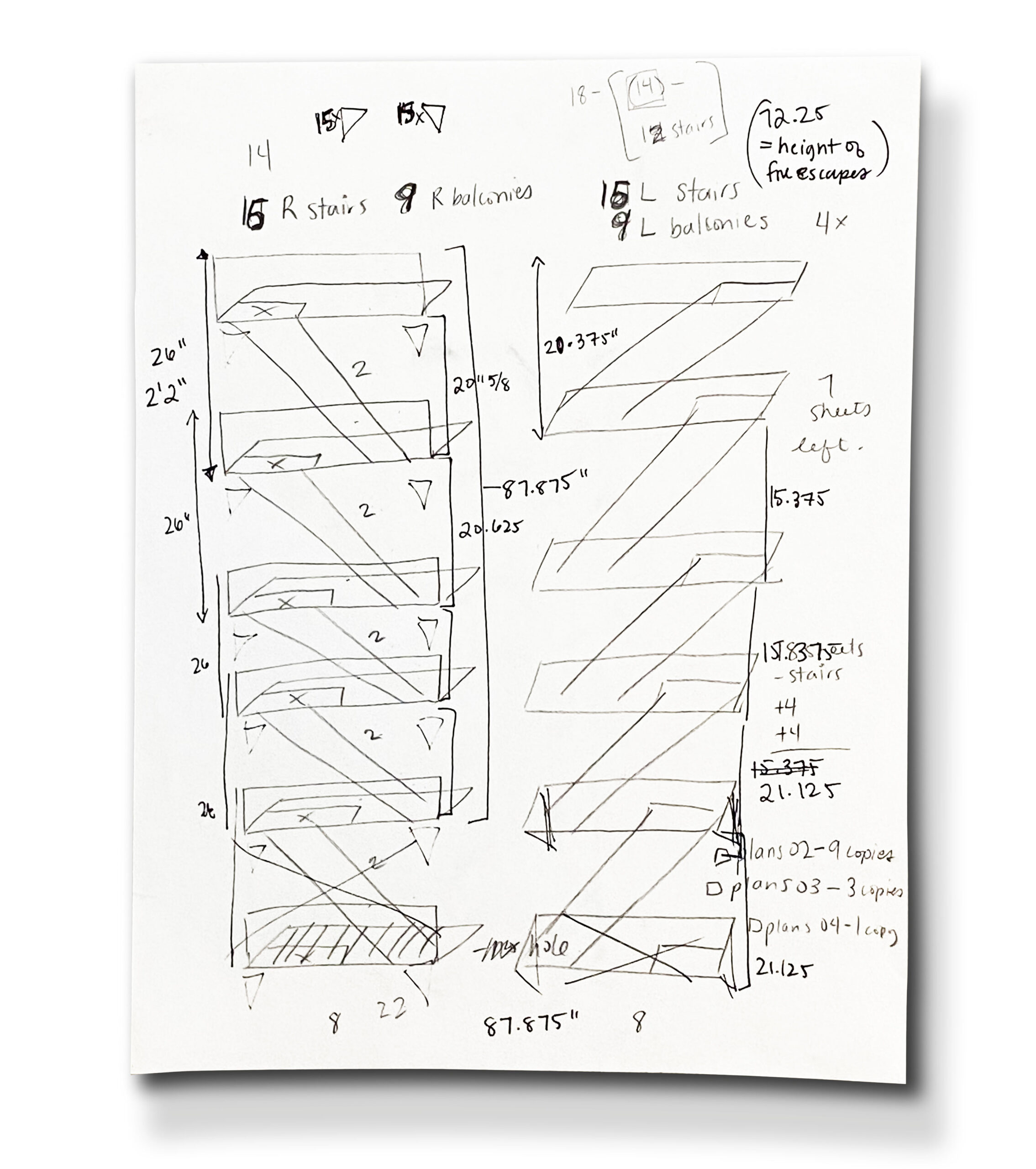Fire Escape Sketch