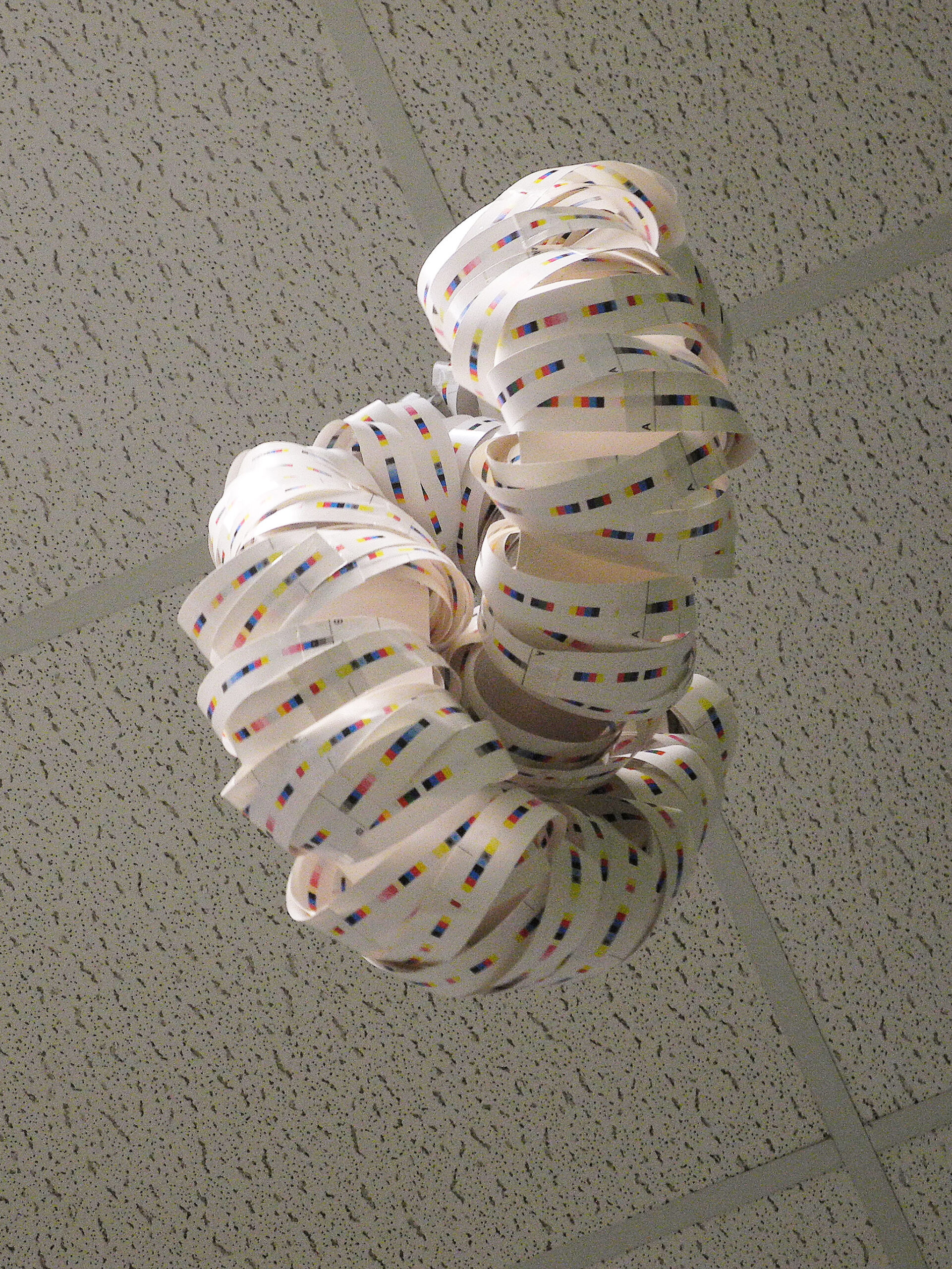 Webcom project - paper hanging from ceiling 